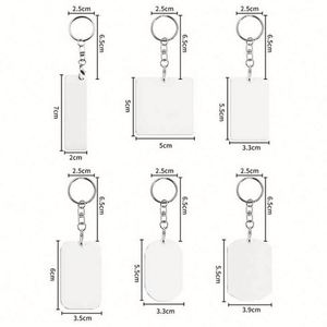 Cadeaux promotionnels pour les activités d'entreprise, porte-clés personnalisés avec logo imprimé, porte-clés par sublimation - Product Image 5