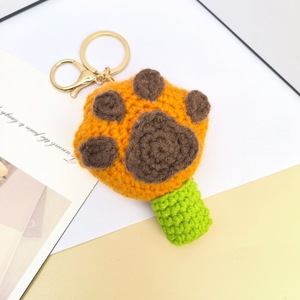 Crochet Amigurumi Animal Claw Keychains Amigurumis Knitted Bear cat Dog Paws Furry Pet Paw Keychain Crochet Charms for Handbags - Product Image 5
