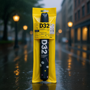 Poncho Impermeable D32 que se Abre al Contacto con el Agua, Universal para Adultos, para Senderismo y Viajes al Aire Libre, Material PE, Estilo Bonito, para una Sola Persona - Product Image 2