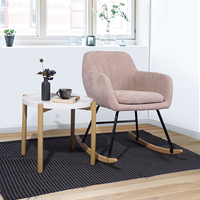 Fauteuil à bascule pour salon, chaise à bascule en bois, chaise à bascule de massage en bois