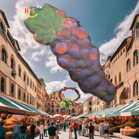 Décoration Panneau publicitaire Fruit Ballon Modèle Suspendu Violet Gonflable Raisin