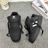 Chaussures de marche polyvalentes coréennes à lacets, souples, confortables, absorbant les chocs, tendance mode, pour couples - Respirantes et toutes saisons