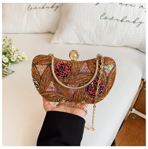 Phụ Nữ Của Thanh Lịch Sang Trọng Cổ Điển <span class=keywords><strong>Sequins</strong></span> Buổi Tối Túi Nhỏ Gọn Trọng Lượng Nhẹ Hot Bán Cho Các Bên - Product Image 4