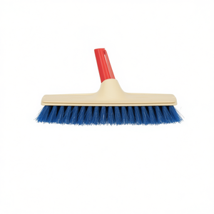 Scopa Buque-Florentine con Setole in Nylon Rosse e Blu, Manico in Plastica Resistente per Pulizia Pavimenti - Product Image 2