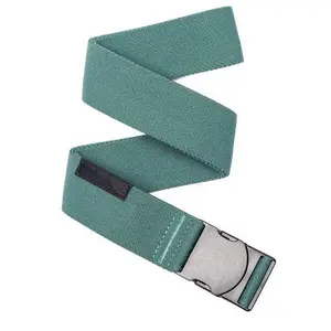Cinturones Delgados para <span class=keywords><strong>Hombre</strong></span>, Cinturón Elástico Resistente de Tela Estrecha con Hebilla Metálica de Ajuste Micro sin Metal - Product Image 3