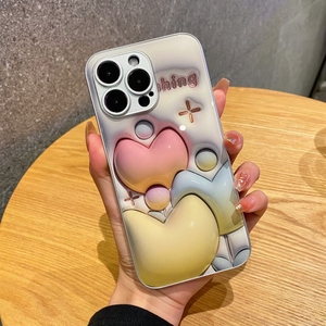 2023ใหม่น่ารักดอกไม้กันกระแทกแก้วกรณีโทรศัพท์สำหรับ <span class=keywords><strong>IPhone</strong></span> 13 12 Pro Max 11 14 Plus 3D ภาพสูงหญิงปก - Product Image 1