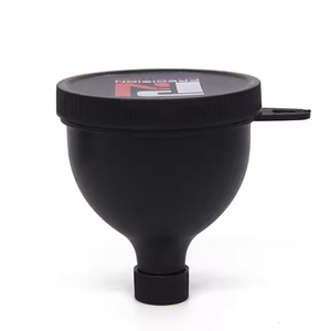 Funil Personalizado de Plástico para Suplemento em Pó com Dosador de 100ml em Formato de Pote e Chaveiro para Viagem, Preto, Venda em Atacado - Product Image 4