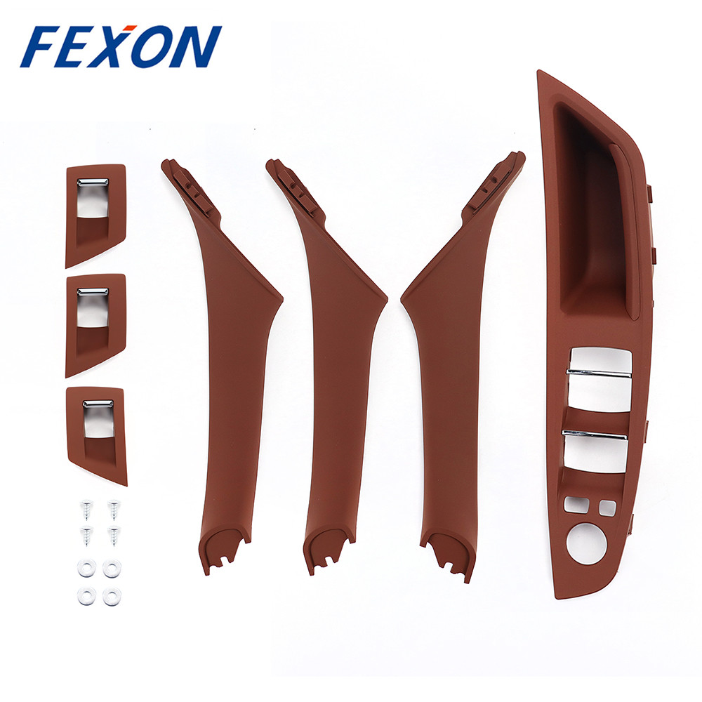 2010-2016 красно-коричневая панель переключателя дверной ручки RHD 51417261933 для BMW 5 серии F10 F11 F18