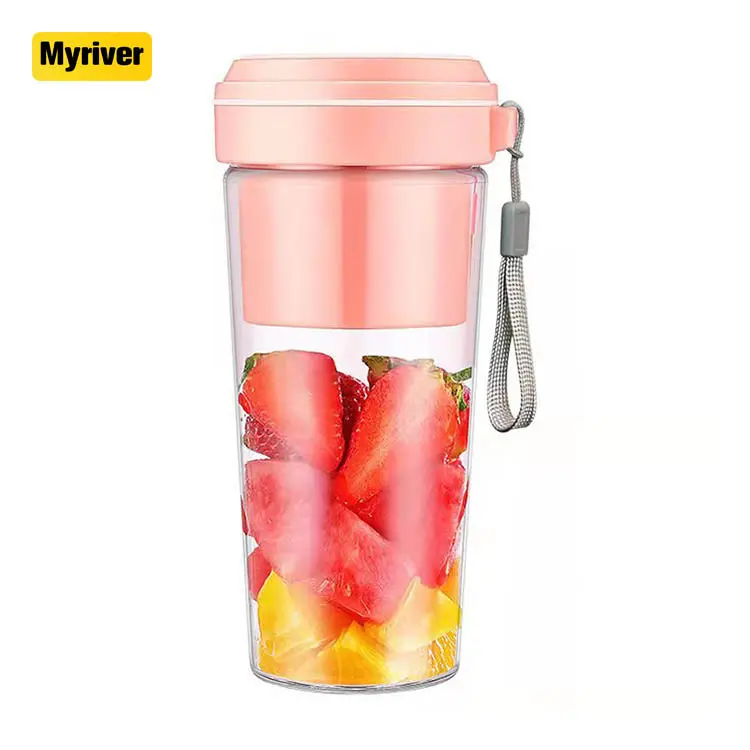 Myriver Großhandel Smoothies Shakes Mini Reise flasche Elektro USB Wiederauf ladbare tragbare Entsafter Tasse Mixer Entsafter Tasse