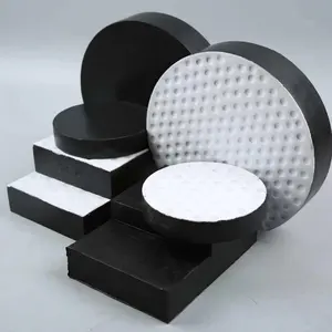 Almohadillas de rodamiento elastoméricas de fabricante de China con soporte de bloque de juntas de expansión de plástico de neopreno estructural de goma para puente