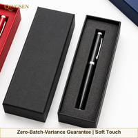 Luxe zwarte linnen kartonnen doosjes met afneembaar deksel, elegante textuur, stevig, premium, verfijnd, voor luxe pen cadeauverpakkingen.