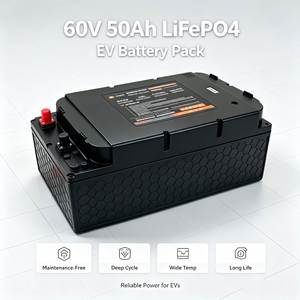 Baterai Lithium Iron Phosphate (LiFePO4) 60V 50Ah dengan BMS Cerdas, Cocok untuk Kendaraan Listrik 2 roda/3 roda, Siklus Dalam - Product Image 1