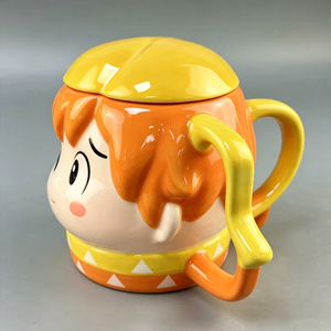 Mug Anime <span class=keywords><strong>Demon</strong></span> <span class=keywords><strong>Slayer</strong></span>: Kimetsu No Yaiba, <span class=keywords><strong>Tasse</strong></span> à café en porcelaine blanche écologique, Ensemble de soucoupes à thé au design créatif de dessin animé - Product Image 4