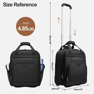 Maleta de Viaje Ligera y Compacta de 16 Pulgadas, Equipaje de Mano con Ruedas para Debajo del Asiento - Product Image 2