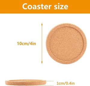 Sous-verres personnalisés en liège avec rebord absorbant, antidérapants et résistants à la chaleur pour tasses à café, verres et décoration de table à la maison - Product Image 3