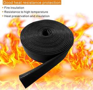 Manchon de protection tubulaire en fibre isolante, ignifuge et résistant aux hautes températures <span class=keywords><strong>pour</strong></span> <span class=keywords><strong>tuyaux</strong></span> d'huile hydraulique - Product Image 3