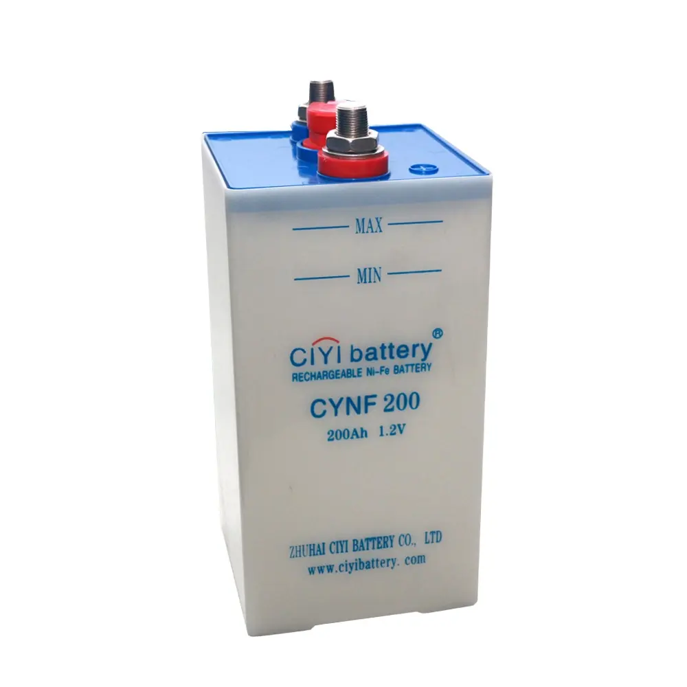 Batterie CIYI 66 ans, stockage de batterie UPS de Super qualité, batterie Nickel fer 1.2V 200Ah