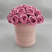 Boîtes à fleurs fantaisie faites à la main avec papier couché et forme personnalisée pour fleurs et gâteaux