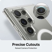 Étui magnétique en TPU PC pour Samsung Galaxy S21 S22 S23 FE S24 Ultra Plus S25 S26, protection d'objectif de qualité militaire, charge sans fil