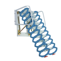 Échelle télescopique échelle de loft en aluminium échelle de grenier pliable GT-AL02 bleu