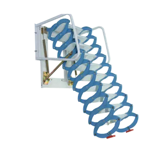 Scaletta telescopica in alluminio loft scaletta pieghevole soffitta blu GT-AL02