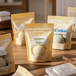 Bolsas de Embalaje Personalizadas para Jabón de Baño con Flores, Bolsas de Plástico con Cierre Vertical para Jabón, Bolsas de Embalaje para Productos de Baño con Sal Marina - Product Image 2