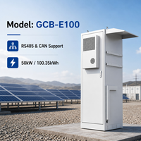 Système de Stockage d'Énergie Solaire Intégré (BESS) 50kW 100kWh avec Batterie LiFePO4 112 ESS 314Ah, Armoire de Batterie IP54 pour Usage Commercial Extérieur, Optimisation du Facteur de Puissance