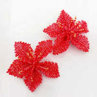 Pendientes Miyuki Tejidos a Mano con Cuentas, Borlas y Flores para Mujer, Estilo Festivo, Coloridos y a la Moda