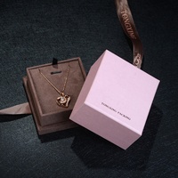 Boîtes à bagues et emballages de bracelets personnalisés avec logo unique et ruban, boîte à bijoux élégante