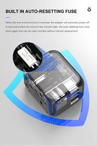 EU UK AU USA Multi-port Fast <b>Charging</b> Head Universal Country Travel <b>Adapter</b> Android Phone AC Converter - Product Image 2