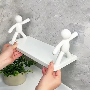 Étagère de rangement murale en ABS à un niveau nouvelle étagère de douche pour salle de bain shampooing cosmétique savon organisateur support de support boîte de <span class=keywords><strong>cuisine</strong></span> - Product Image 3