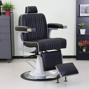 Fauteuil de Barbier Style Vintage pour Salon de Beauté et Spa des Ongles, Mobilier en Cuir de Haute Qualité à Prix de Gros Abordable pour Barbiers - Product Image 4