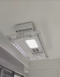 Séchoir à linge électrique intelligent à commande à distance, réglable en hauteur, avec éclairage LED et fonction de séchage à air chaud - Product Image 1