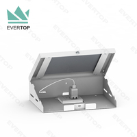 LST16 7-13 "Slope Stylish Metal Case Lockable Wall & Desk Top Kiosk pour iPad Secure Stand Restaurant Table Tablet Kiosk Desktop