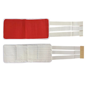 Faja Abdominal Elástica de Nailon Rojo, Delgada, para Fitness - Product Image 1
