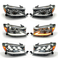 Phares LED 12V modifiés pour Fortuner 2008-2011 avec lentille de projecteur, feux de jour DRL et clignotants dynamiques – Éclairage automobile