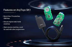 XTOOL Anytoyo SK1 fonctionne avec X100 PAD3 et KC501 pour émulateur de clé Toyota/Lexus et collecteur de signaux - Product Image 2
