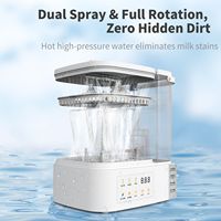 Lave-biberons électrique 4-en-1 YOOHAN en PVC avec stérilisateur et sécheur, modèle YH-T20 pour crèches et garderies