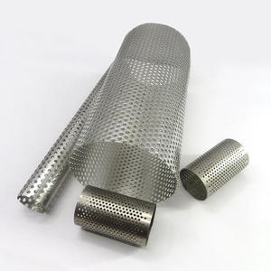 Tube filtrant perforé en acier inoxydable 304 316 sur mesure, soudé en spirale, à trous ronds, pour le contrôle du sable et la filtration des puits d'eau - Product Image 2