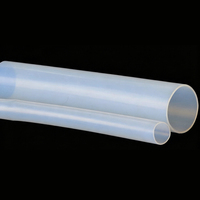 Tuyau en PTFE pur blanc translucide, tube en téflon à diamètre intérieur lisse, tuyau en PFA FEP résistant à la corrosion pour applications hydrauliques et chimiques