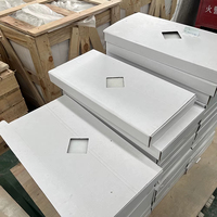 Carreaux de marbre de Carrare sur mesure 600x600mm, épaisseur 10mm, pour revêtement mural et sol, idéal pour la décoration de villas et les halls d'ascenseurs