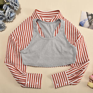 महिलाओं के आउटफिट वाली शर्ट रिबनियान + शॉर्ट्स स्कर्ट मैचिंग सेट आकस्मिक y2k दो टुकड़ा महिलाओं के कपड़े 2025 - Product Image 2