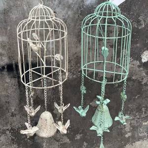 Carillon éolien vintage en fonte en forme de colombe, décoration suspendue pour jardin, cour, villa, ornement créatif de style ancien - Product Image 3