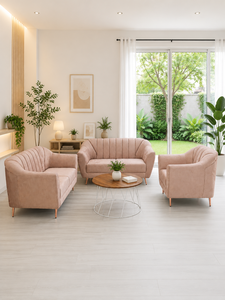 Refined Milano 2-2-1 Square Lounge Seating Arrangement with Eco-Friendly Fabric for Living Room & Hotel - Product Image 2
