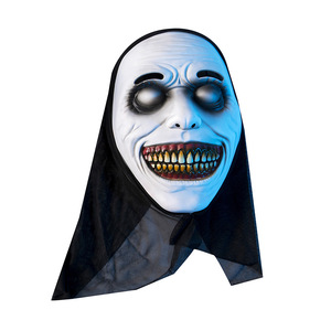 Masque d'Halloween en PVC Horreur Lumineux pour le Poisson d'avril, Accessoire de Maquillage, Tête de Squelette, Citrouille, Monstre, <span class=keywords><strong>Joker</strong></span> - Product Image 1