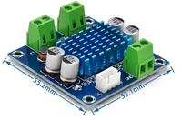 Carte mère amplificateur audio numérique HD XH-A232, module amplificateur MP3 PCBA, double canal 12V/24V, 30W, 2 oz de cuivre MQ