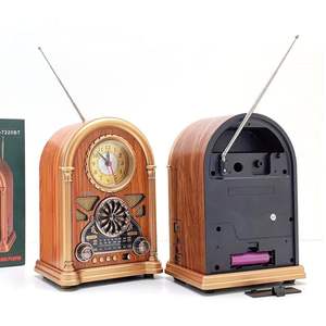 Altavoz Inalámbrico BT de Estilo Vintage con Radio AM/FM/SW y Reloj Digital - Boombox Portátil Recargable, Reproducción USB/TF - Product Image 5