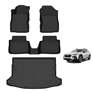 Set Completo di Tappetini Auto in Gomma TPE 3D per Sedili Posteriori, Bagagliaio e Pavimento per <span class=keywords><strong>Subaru</strong></span> <span class=keywords><strong>Crosstrek</strong></span> 2024- - Product Image 1