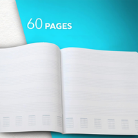 Kraft Music Book Logotipo personalizado para AD Promotuonal Blank Guitar Tab Escritura Manuscrito Suministro al por mayor