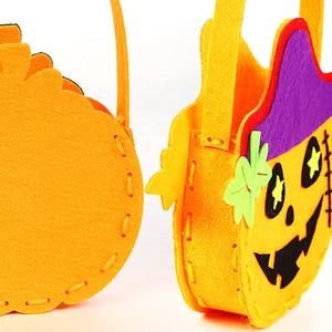 Bolsas de regalo de Halloween de fieltro para niños, bolsas de dulces para trucos o tratar, suministros para fiesta de Halloween - Product Image 4